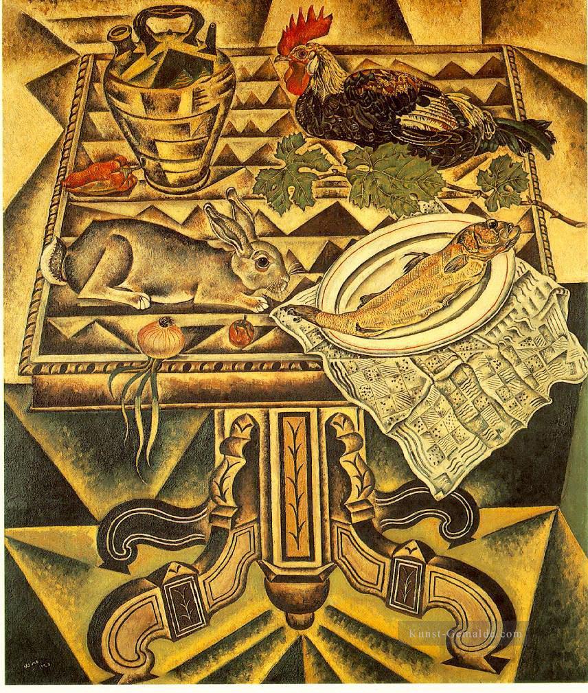 das Tischstillleben mit Hase Joan Miró Ölgemälde